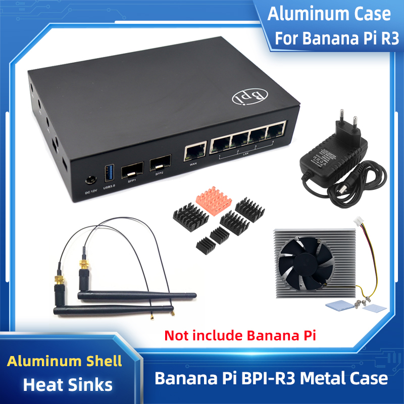 Argon One V3 M.2 Nvme Case - Aluminiowa obudowa Banana Pi R3 chroni