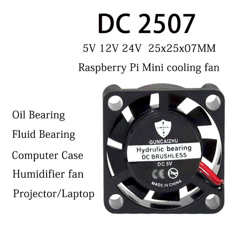 NOWY 2507 Wentylator 25x25x7MM – Raspberry Pi Water Cooling Kit recenzja i cena